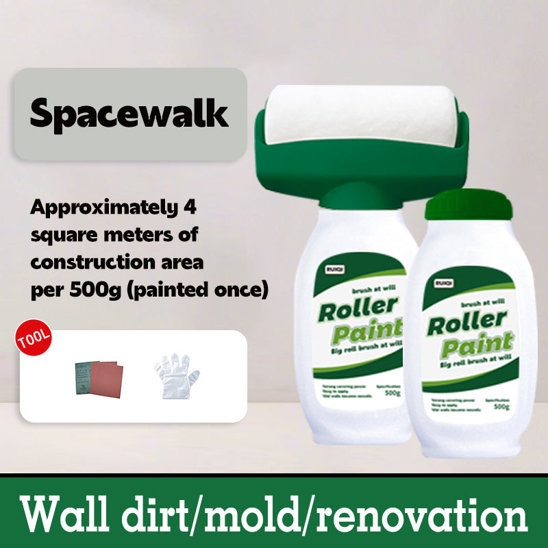 Custom Label Large Roller Paint Wall Stain Repair Renovation Paint Water-Based Odorless Self-Brushing Roller Latex Paint