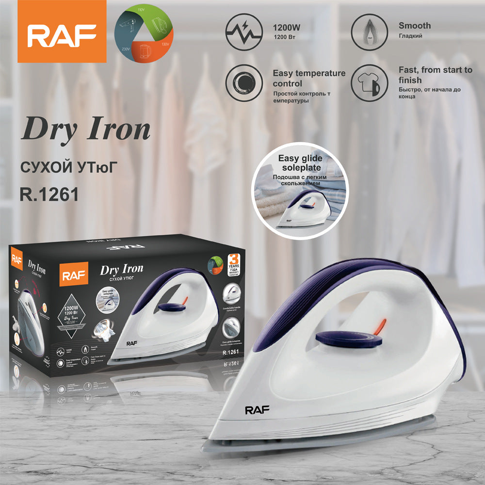 European Standard Hot-Selling Household Handheld Electric Iron Hotel-Specific Dry Iron R.1261