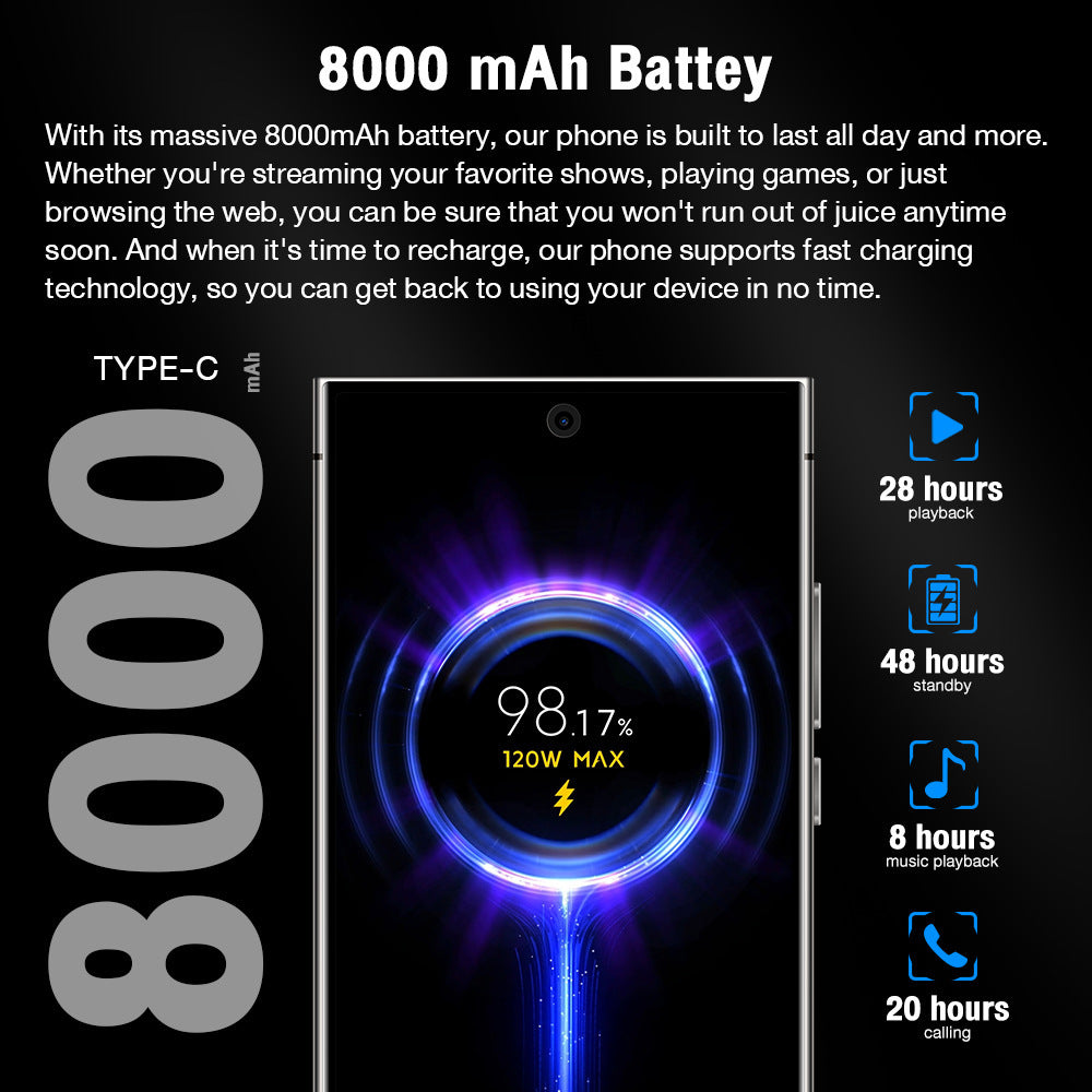 S24 Ultra New products in stock4G Android Phone3+64G Mobile Phone6.8High Definition Screen Wholesale