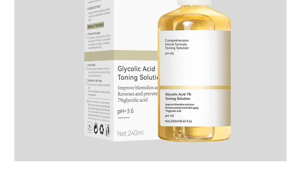 Exclusive for 7%Glycolic Acid Lotion Glycolic acid toner Fruit Acid Exfoliating Skincare