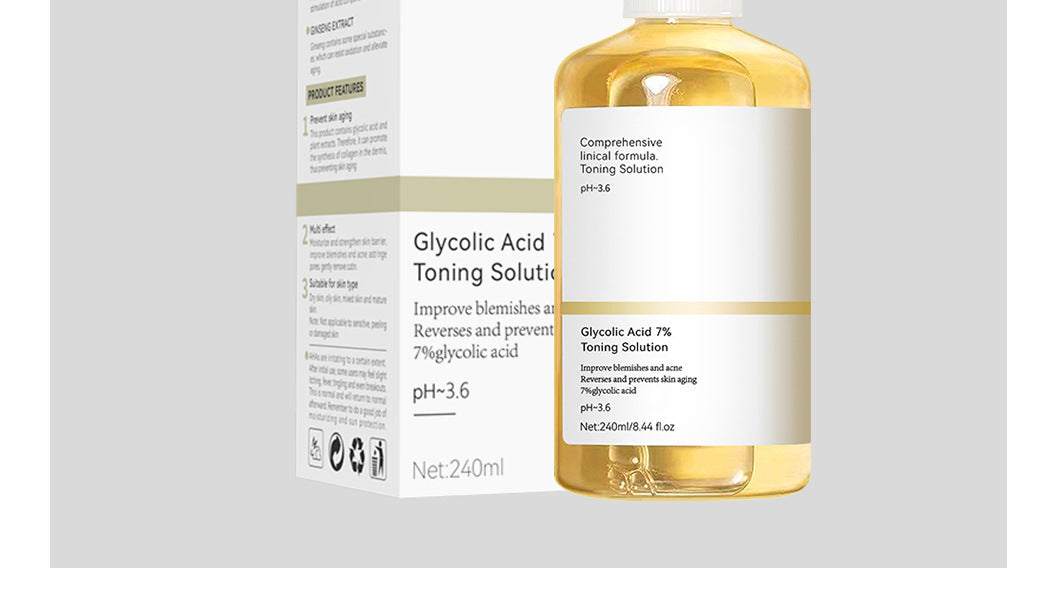 Exclusive for 7%Glycolic Acid Lotion Glycolic acid toner Fruit Acid Exfoliating Skincare