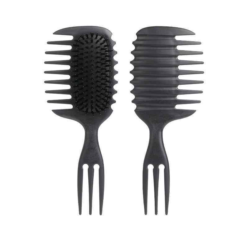 Foreign Trade Wholesale Dual-use Anti-static Curl Defining Comb Three-prong Wide-tooth Cushion Airbag Smooth Hair Massage Comb