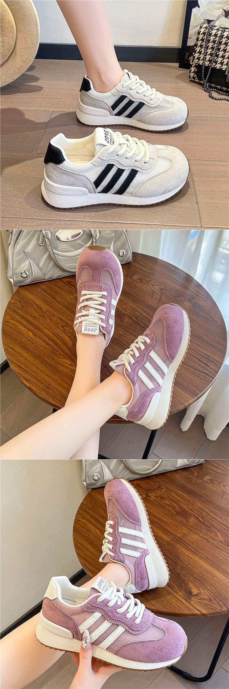 Exported Italian Original Clearance Mesh Forrest Gump Shoes for Women Summer New Casual Sports Shoes Lightweight Flat