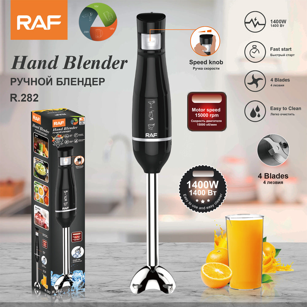 RAF EU Standard Portable Handheld Electric Stainless Steel Cooking Stick Blender Household Food Mixer282