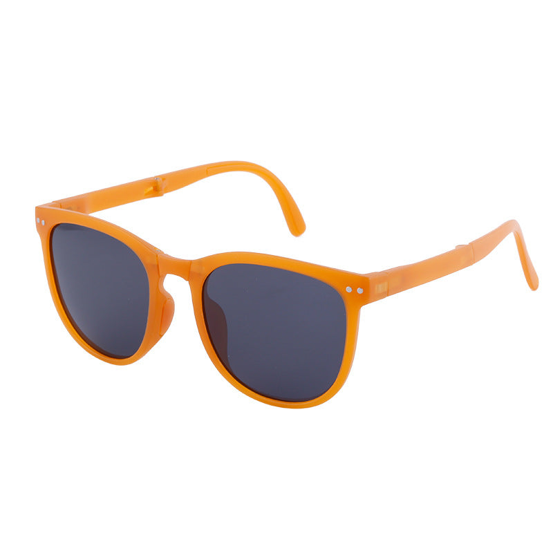 New Fashion Foldable Sunglasses for Women UV Protection Polarized Sunglasses Trendy Portable Full Frame Sun Glasses