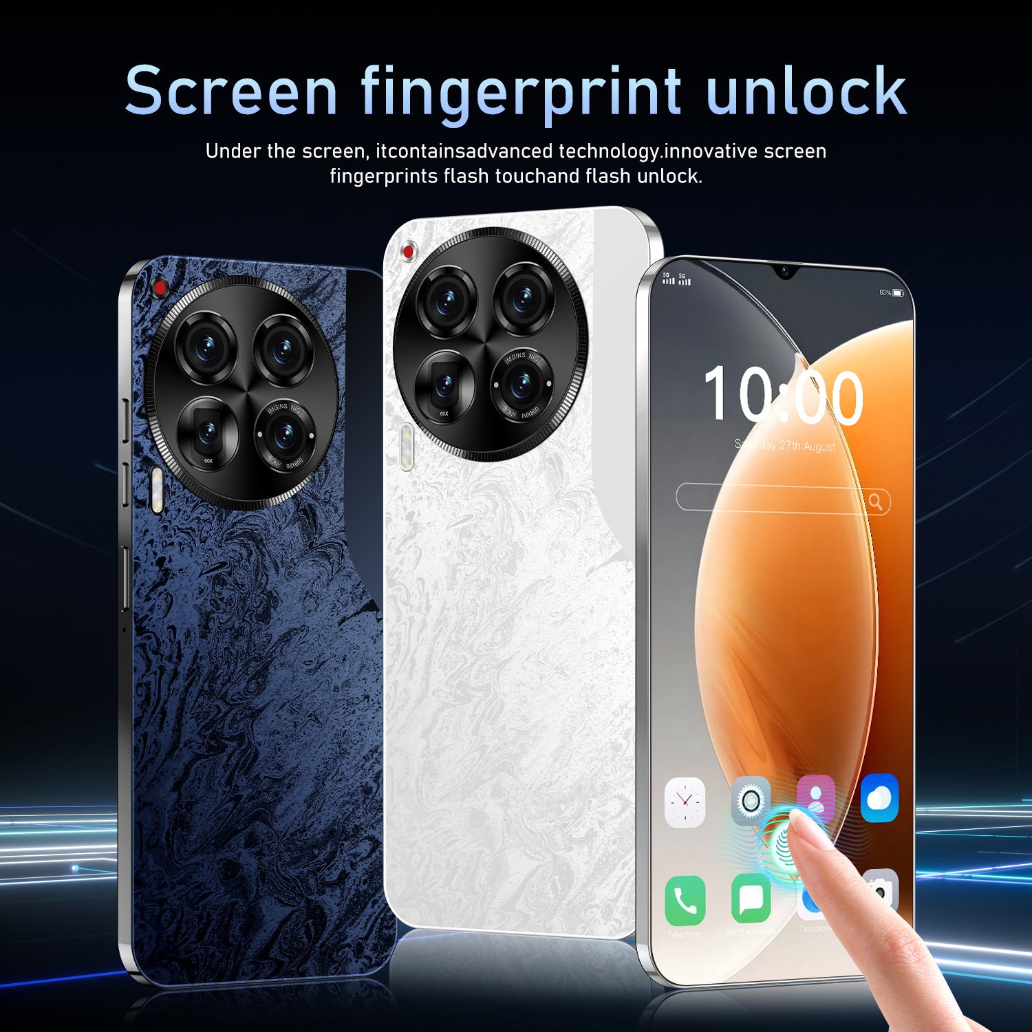 Specially designed for intelligence5G Mobile Phone Camon30Spot Goods7.3Inch16+1T Android Phone Source Factory