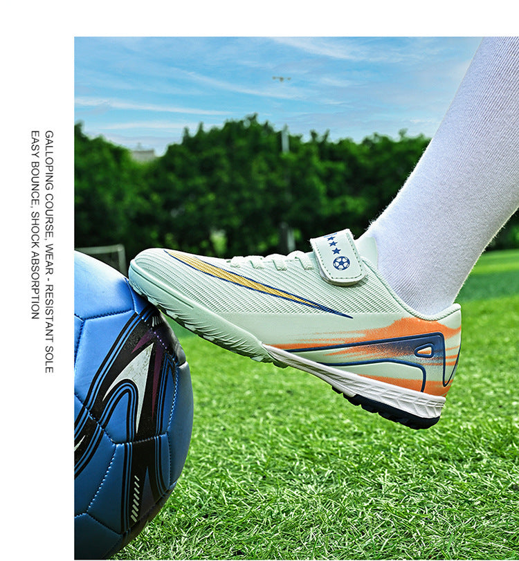 2025World Cup Children's Soccer Shoes Boys Youth Students Girls Spike Long Spike Competition Training Sports Shoes