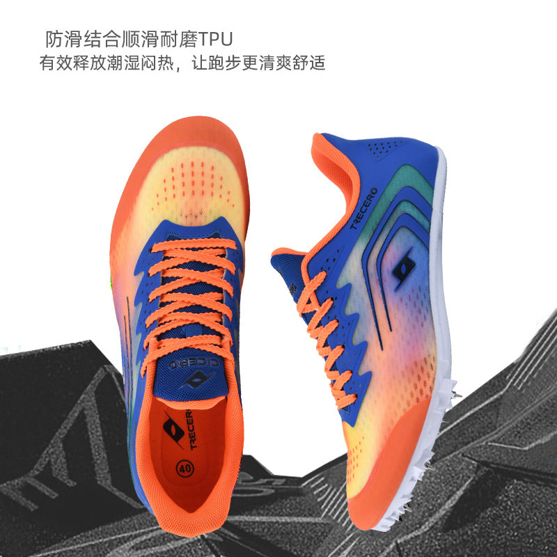 CICERO New Style Running Spikes Shoes for Teenagers Boys and Girls Students Large Spikes Professional Competition Physical Test Training Track and Field Shoes