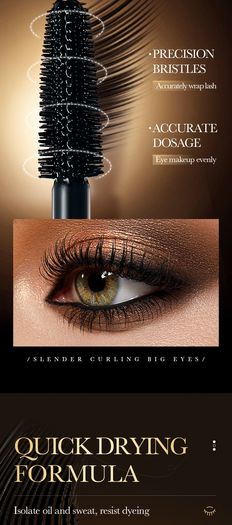 Makeup12g SADOER4D Curling Eyelashes Thick and Long Styling Mascara Cross-Border Foreign Trade Wholesale