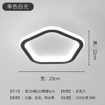 Aisle Light Entryway Hallway Light Iron Art Stair Light Cloakroom led Ceiling lamp balcony lamp Zhongshan lighting fixtures