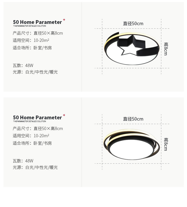 round led Ceiling Lamp Bedroom Lamp Modern Minimalist Living Room Lighting New Hotel Room Restaurant Room Lighting