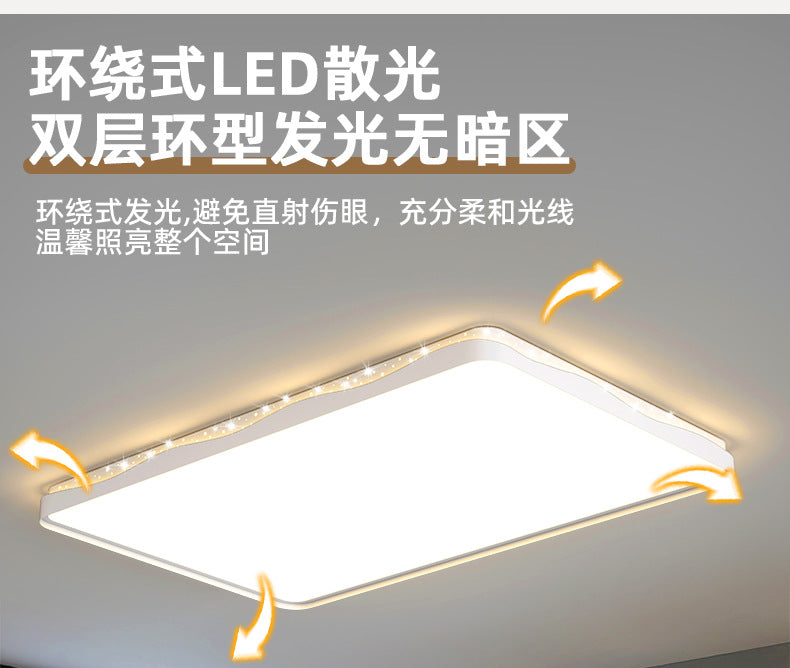 New Nordic Style Living Room Lamp for Home Use, Elegant led Ceiling Lamp Iron Art Room Lamp Creative Simple Bedroom Lamp Round Shape