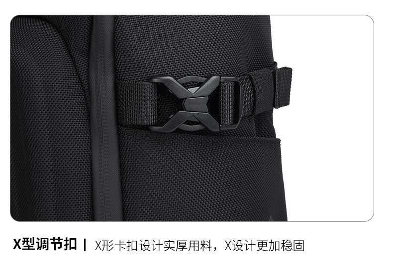 OZUKO Men's Chest Bag Waterproof Crossbody Bag Business Simple Crossbody Bag Trendy Commuter Small Backpack High-End Feel