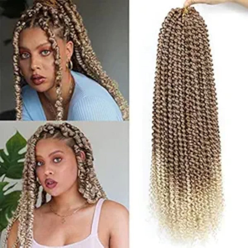 TEMU Hot Selling Cross-Border Export Crochet Hair Passion Water Ripple Curve15Crochet Hair Extensions African Wig Found