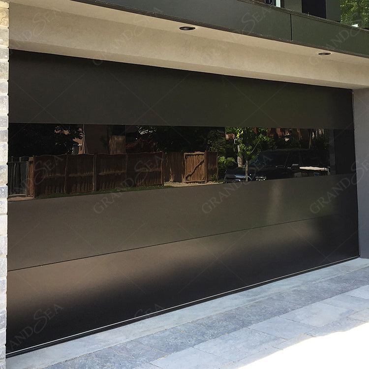 High Quality Automatic Overhead Sectional Hurricane Impact Full Board Insulated Steel Panel Aluminum Garage Doors