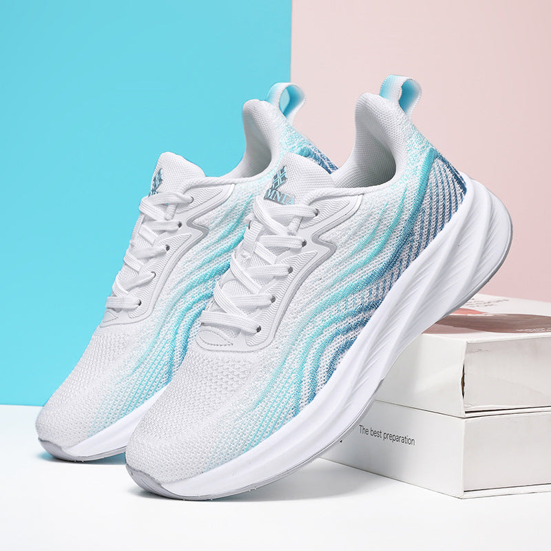 2024Chunxin Professional Running Shoes for Men and Women, Breathable Flyknit Mesh, Lightweight, Non-Slip, Student Physical Test Training Sports Shoes