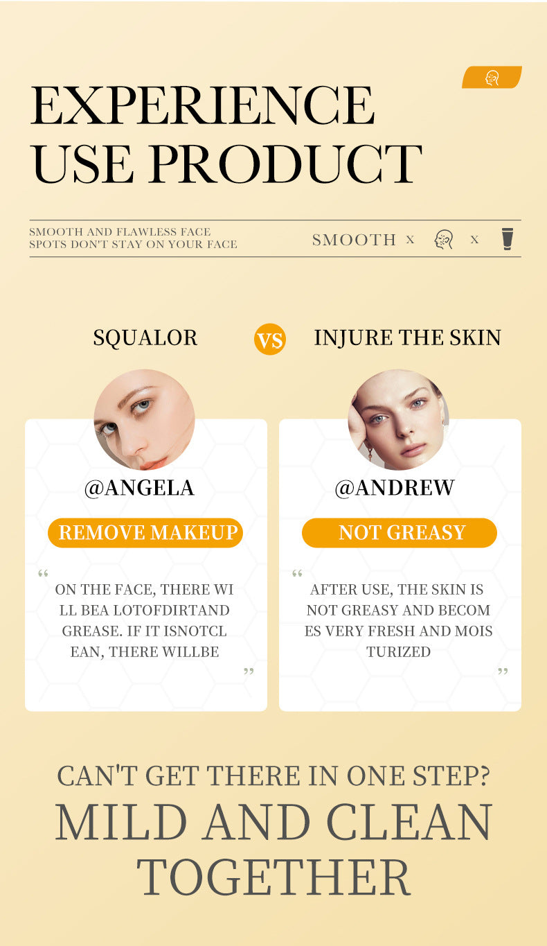 Honey Facial Cleanser100gBIOAOUA Vitamin E Deep Cleansing Facial Cleanser Cross-Border Foreign Trade Wholesale