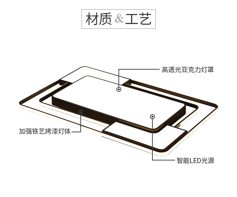 Lighting Full House Package Ceiling Light Set led Modern Minimalist Living Room Lamp Elegant Home Iron Art Master Bedroom Lamp