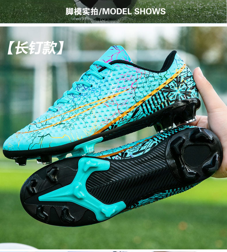 New professional football shoes for men and women AG Spike TF Broken Nail Youth Student Grassland Competition Training Shoes