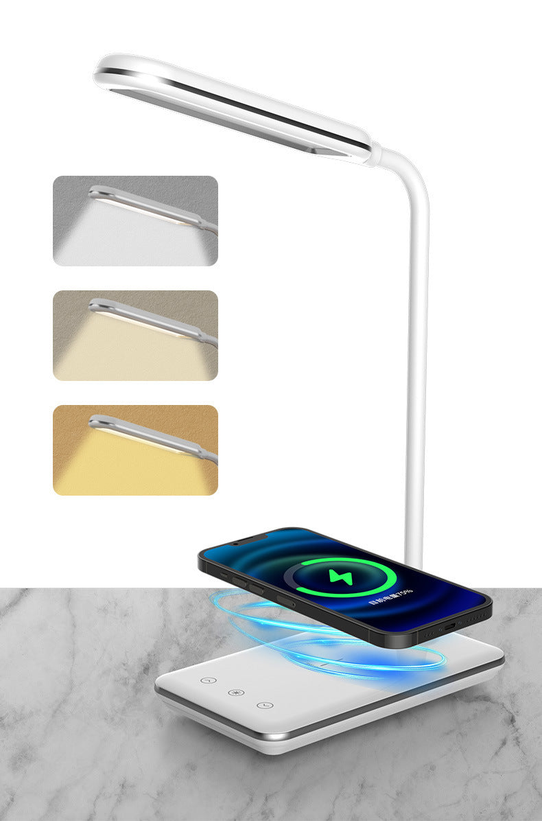 Wireless Charging Eye Protection Desk Lamp Folding Anti-Blue Light Touch Dimming LED Reading dormitory reading lamp student study