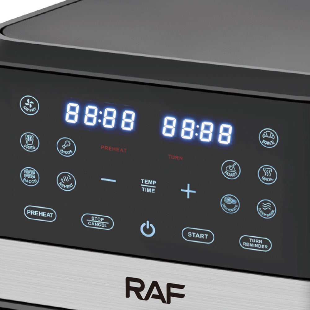 RAF European Standard Air Fryer Large Capacity Multi-Functional Smart Household Digital Display Electric Fryer8L Removable