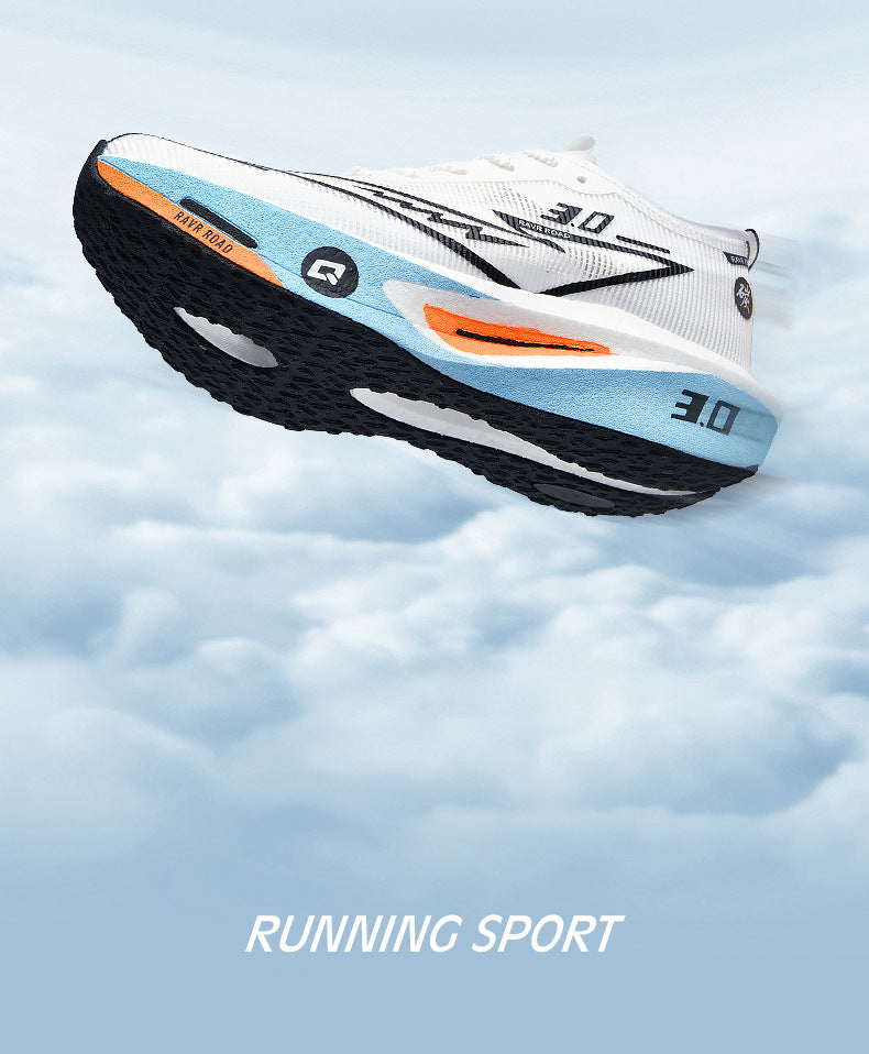 2025New Fashionable Casual Breathable Comfortable Running Shoes with Real Carbon Plate High Elasticity Shock Absorption for Student Training Sports Shoes