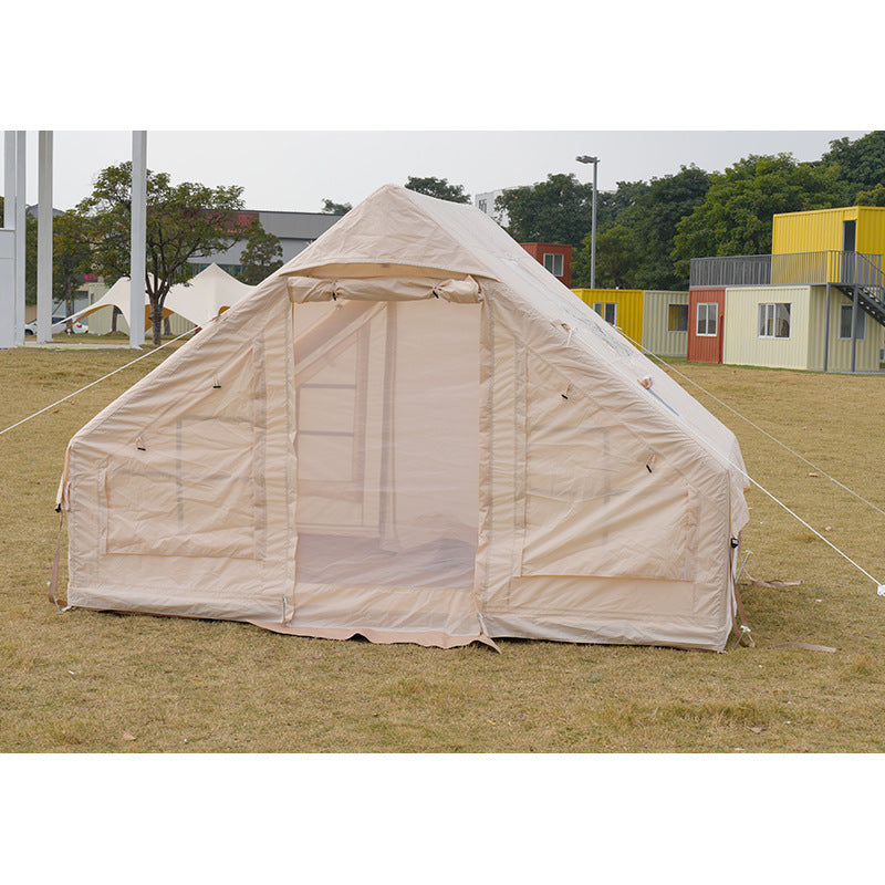 6㎡Custom Inflatable Camping Tent Outdoor Rainproof Thickened Luxury Camping Small House Tent3-4People