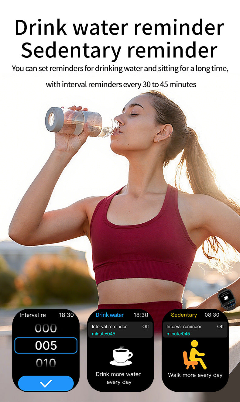 H13Smart Watch Bluetooth Call Heart Rate Pedometer Sleep Monitoring IP68Deep Waterproof GTS4Sports Three-Proof