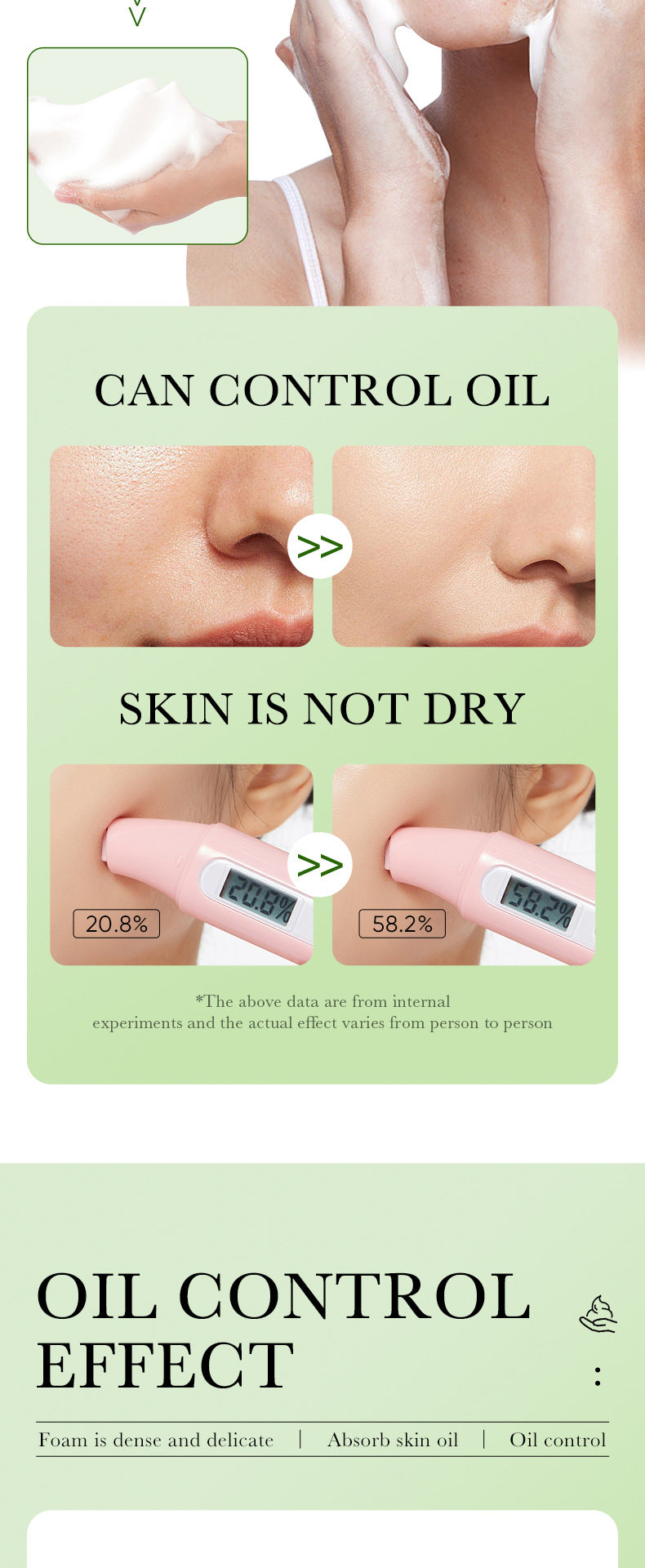 Bamboo Charcoal Facial Cleanser100gZOZU Deep cleansing refreshing non-greasy facial cleanser cross-border wholesale