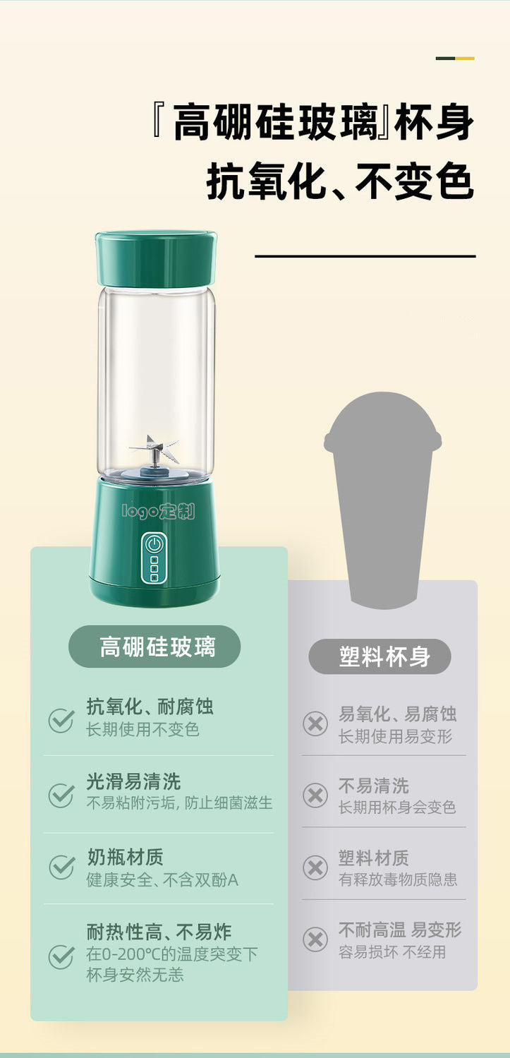 Portable Juicer Electric Household Juice Machine Small USB Rechargeable Mini Juice Cup Portable Juicer Cup