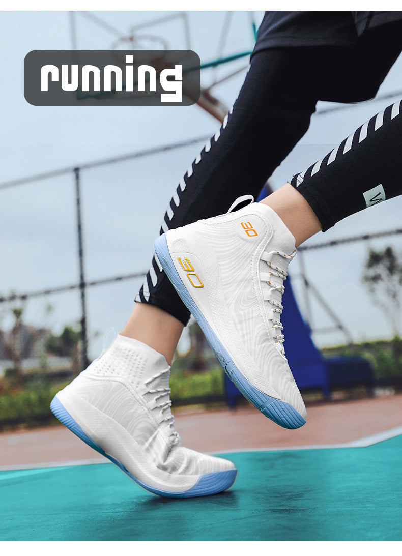 2025New Youth Support Shock Absorption Wear-Resistant Non-Slip Sports Shoes Men's fashion Soft and plaid Basketball Shoes