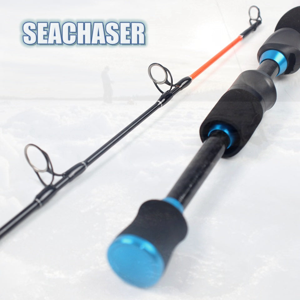 Four-Section Portable Ultra-Hard Ice Fishing Rod Insert Section Winter Fishing Rod Eastern European Strong Waist Fishing Rod