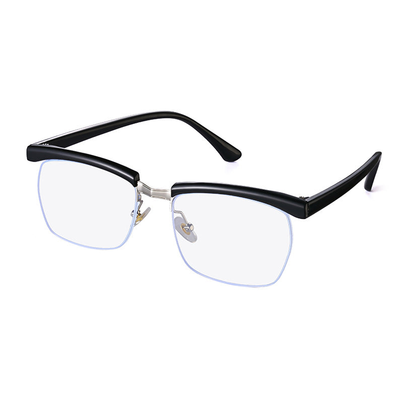 Tom Hardy's Legend of the Underground Half-Frame Glasses Frame High-End Blue Light Blocking Optical Glasses Internet Celebrity Style