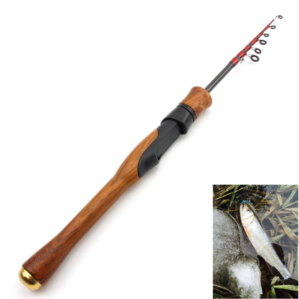 A Gun Handle Retractable Horse Mouth Rod Retractable Lure Rod ul Adjustable Lure Rod Ultra-light Pocket Fly Fishing Rod