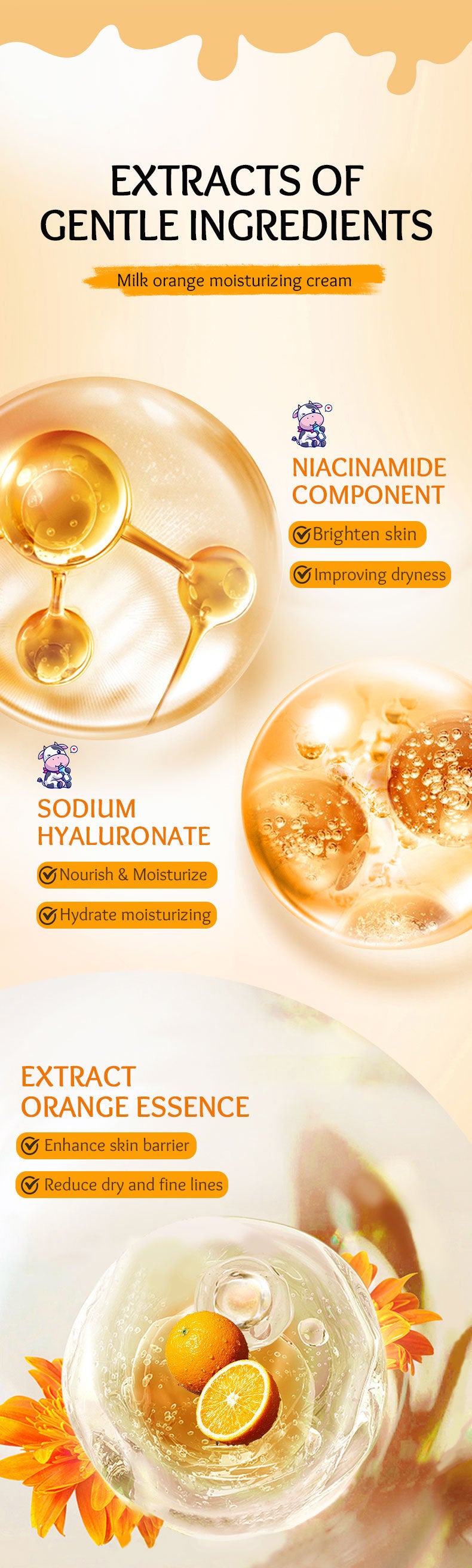 Milk Fruit Cream SADOER Smooth and delicate hydrating skin moisturizing cream cross-border foreign trade wholesale