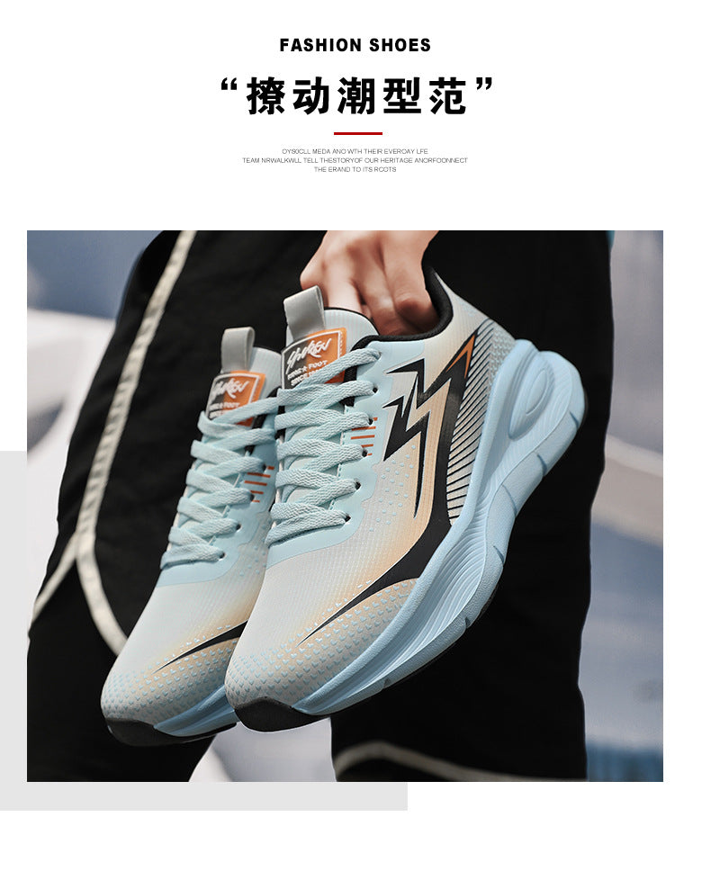 2025New Ultra-Light Fashion Soft Sole Sports Shoes Men's Waterproof Anti-Slip Running Shoes Versatile Casual Trendy Men's Shoes