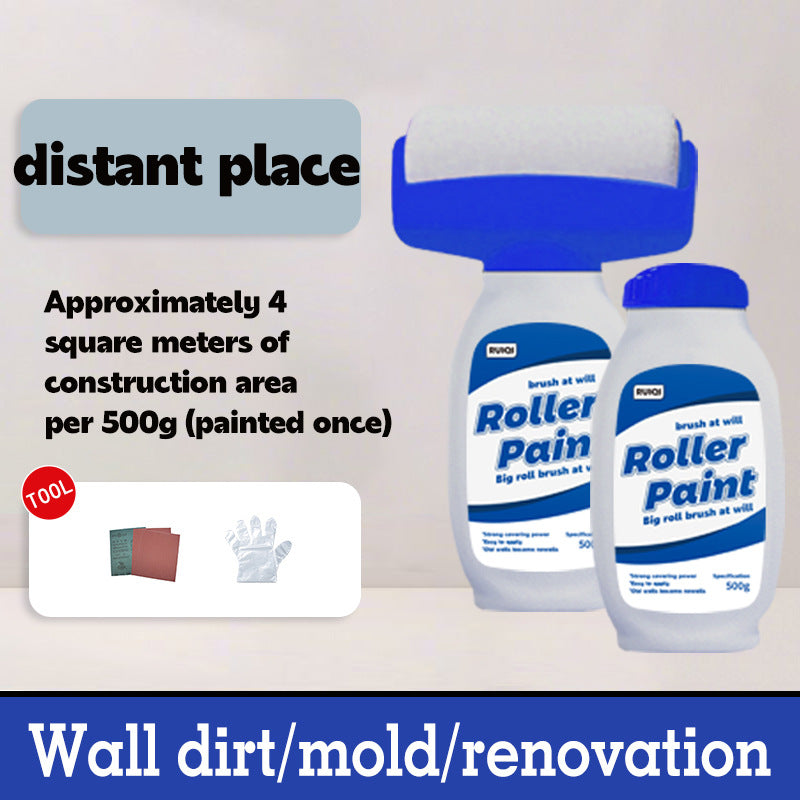 Custom Label Large Roller Latex Paint Wall Stain Covering Repair Water-Based Odorless Paint Home Interior Wall Self-Painting