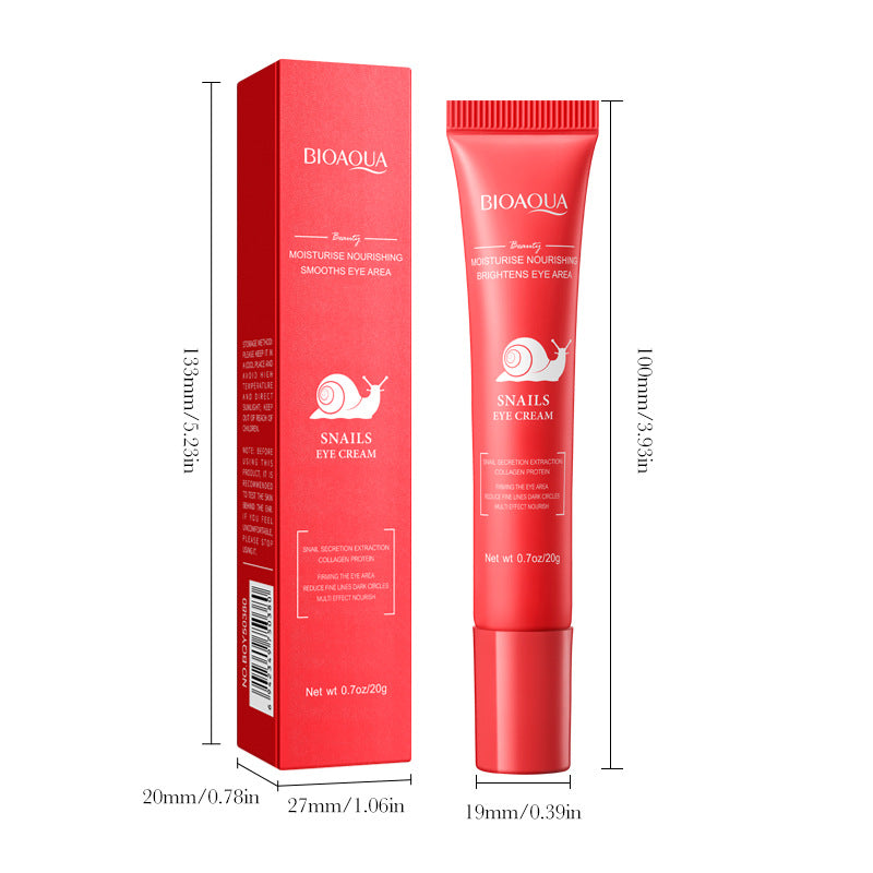 Snail Moisturizing Eye Cream BIOAOUA Hydrating and Moisturizing Eye Cream for Cross-Border Wholesale