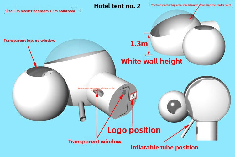 Inflatable Bubble House Outdoor Scenic Spot Check-in Festival Decoration Tent Manufacturer Sunshade Starry Sky Room Bubble House