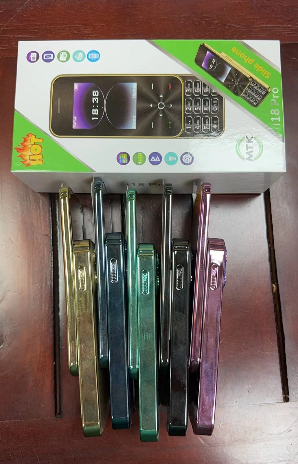 Slide Function Phone Flip Elderly Button Phone Pocket Women's Personalized Phone Backup Phone