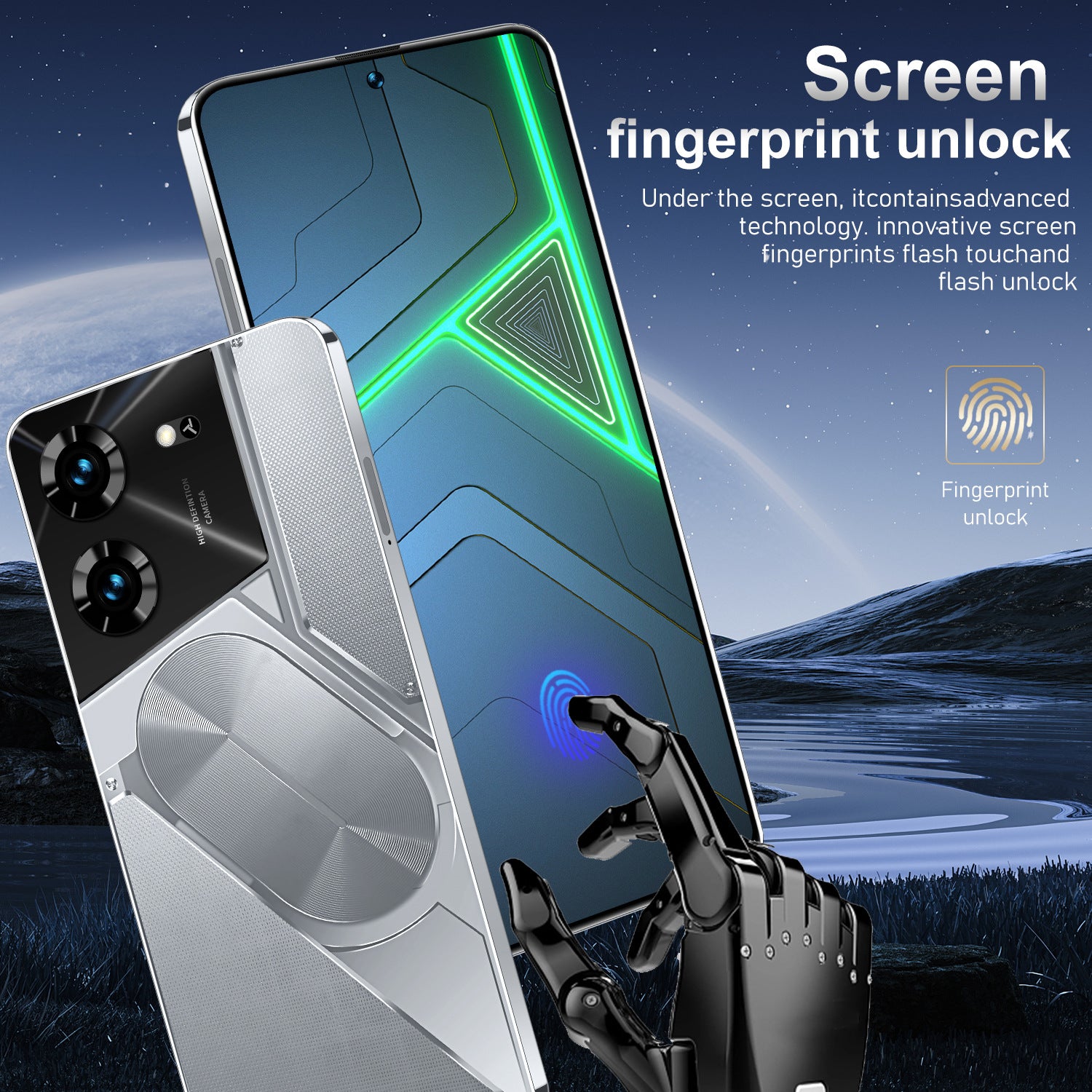 Popular POVA5pro Full hd screen16+1TB Low Price New Smart Phone Source Factory Price