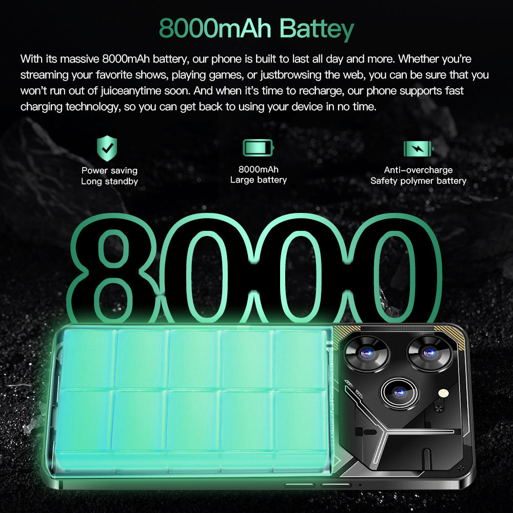 New Global Exclusive Povo6Pro Android16+1T Super Large Screen Smartphone Factory Direct Price