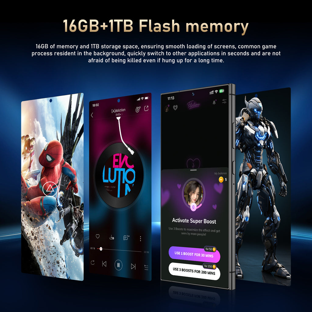 Exclusive Supply C24 Pro Smartphone7.3Extra Large Screen16+1T Android Phone Source Factory