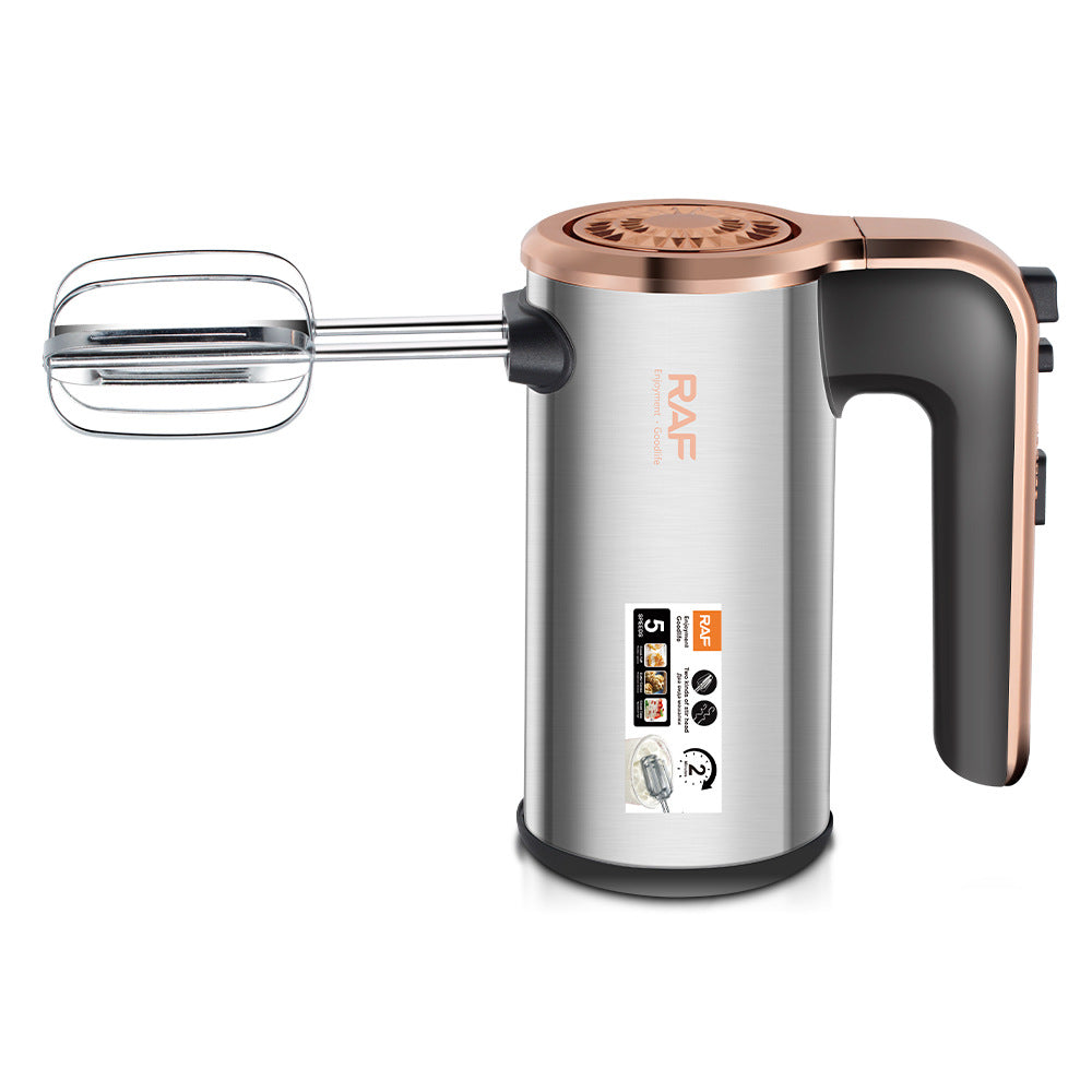 RAF EU Standard Household Stainless Steel Egg Beater Electric Baking Cake Cream Whisk Handheld Mixer R.5526