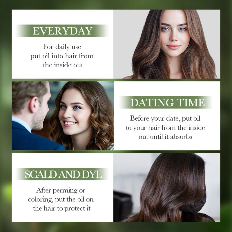 Ginseng and Polygonum Multiflorum Smooth Hair Care Essential Oil60ml SADOER Nourishing Silky Smooth Hair Wholesale