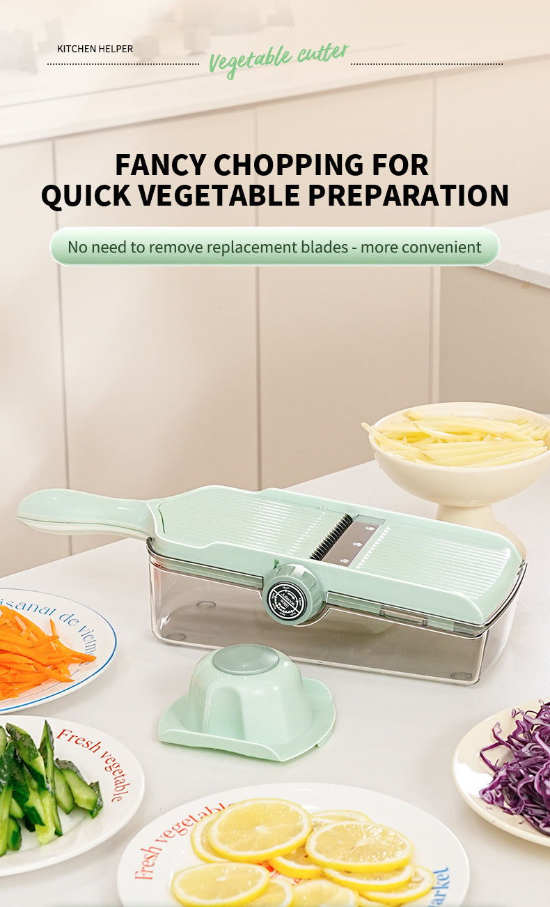 Home Kitchen Shredding and Slicing Machine Lemon Dicing and Slicing Vegetable Cutter Potato Grater Multi-Functional Vegetable Slicer
