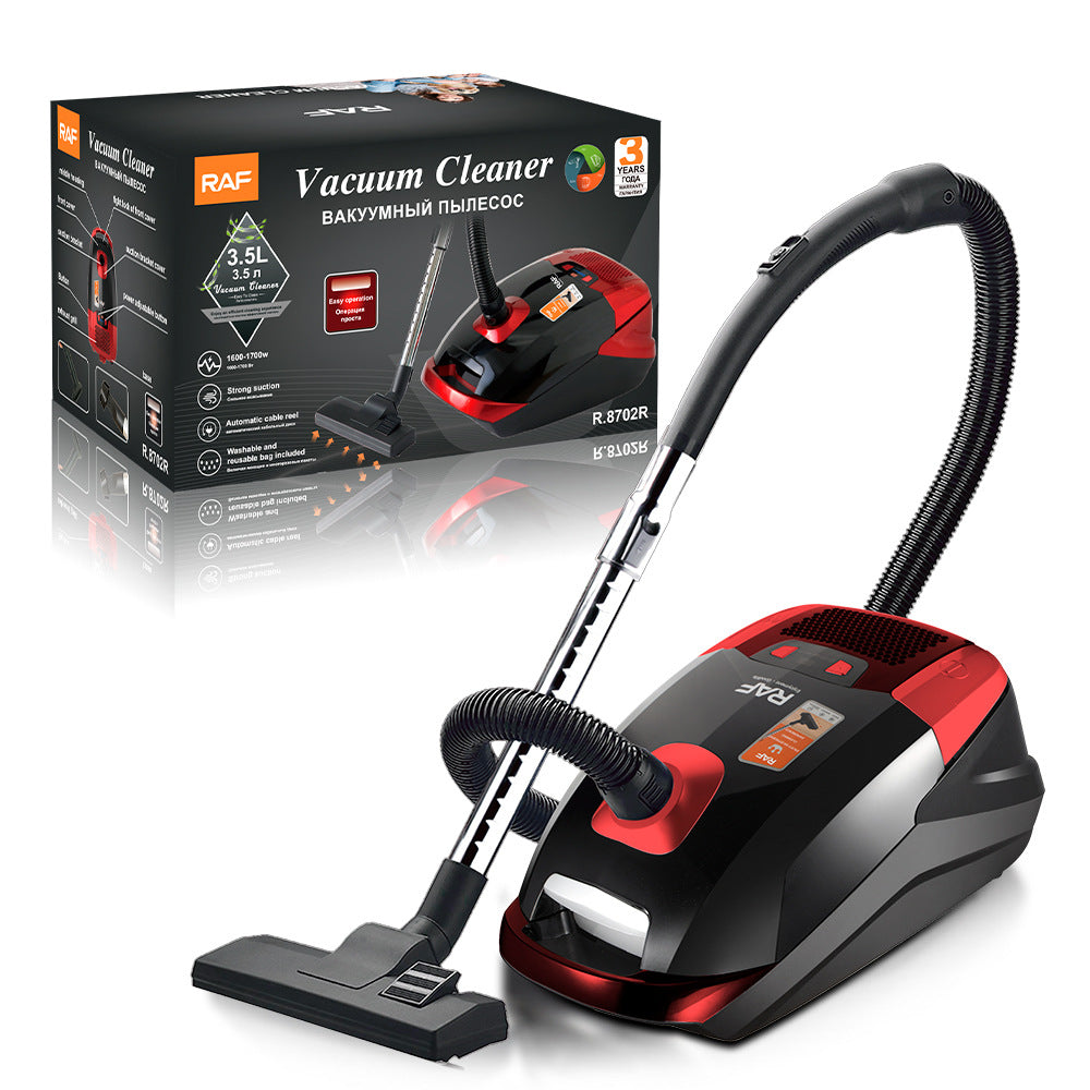 RAF EU Standard Intelligent Display Powerful Household Vacuum Cleaner Horizontal Portable Vacuum Cleaner R.8702 3.5L