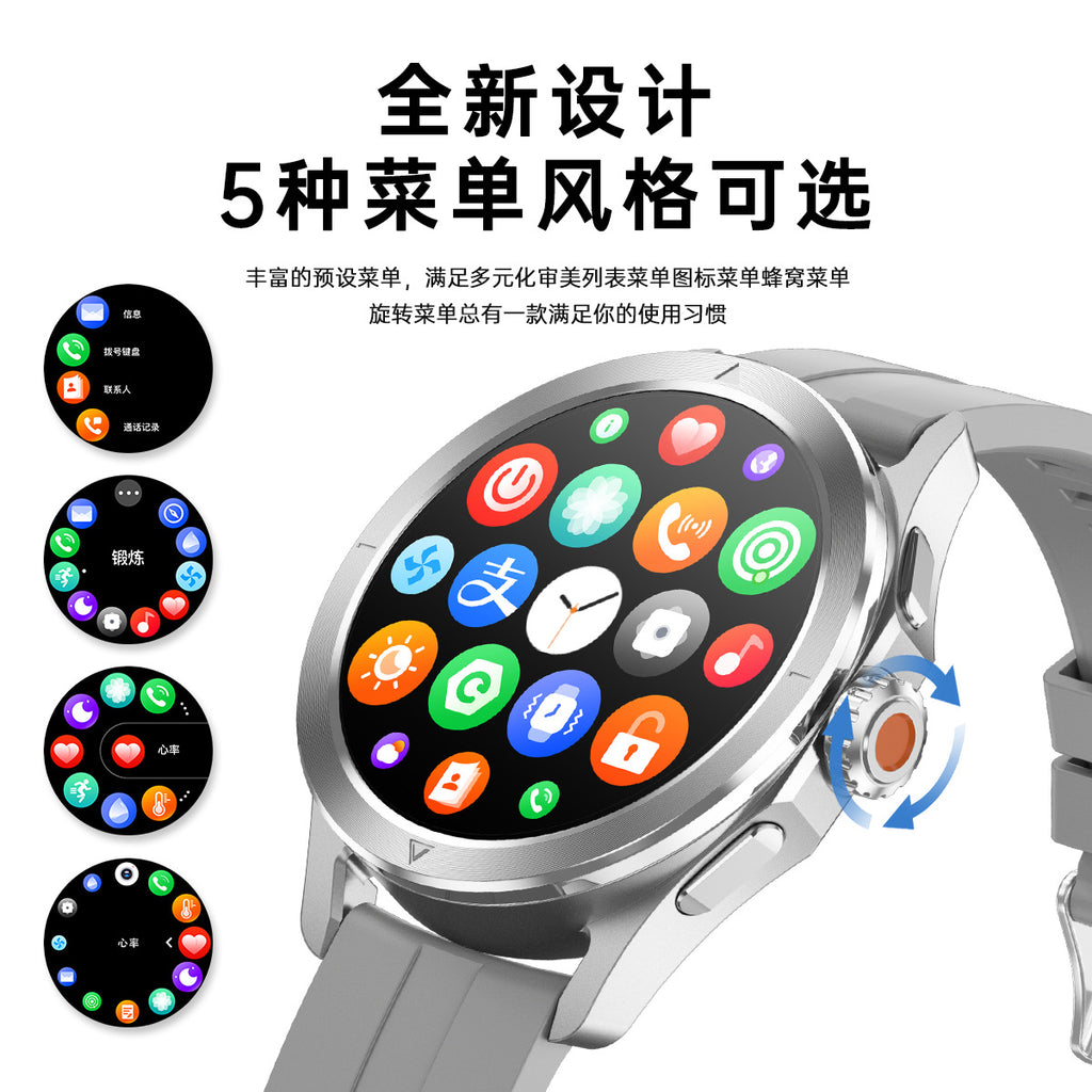 S4 Ultra Smart Watch Bluetooth Call True Heart Rate Step Count Sleep Monitoring Compass Motion Tracking Three-Proof