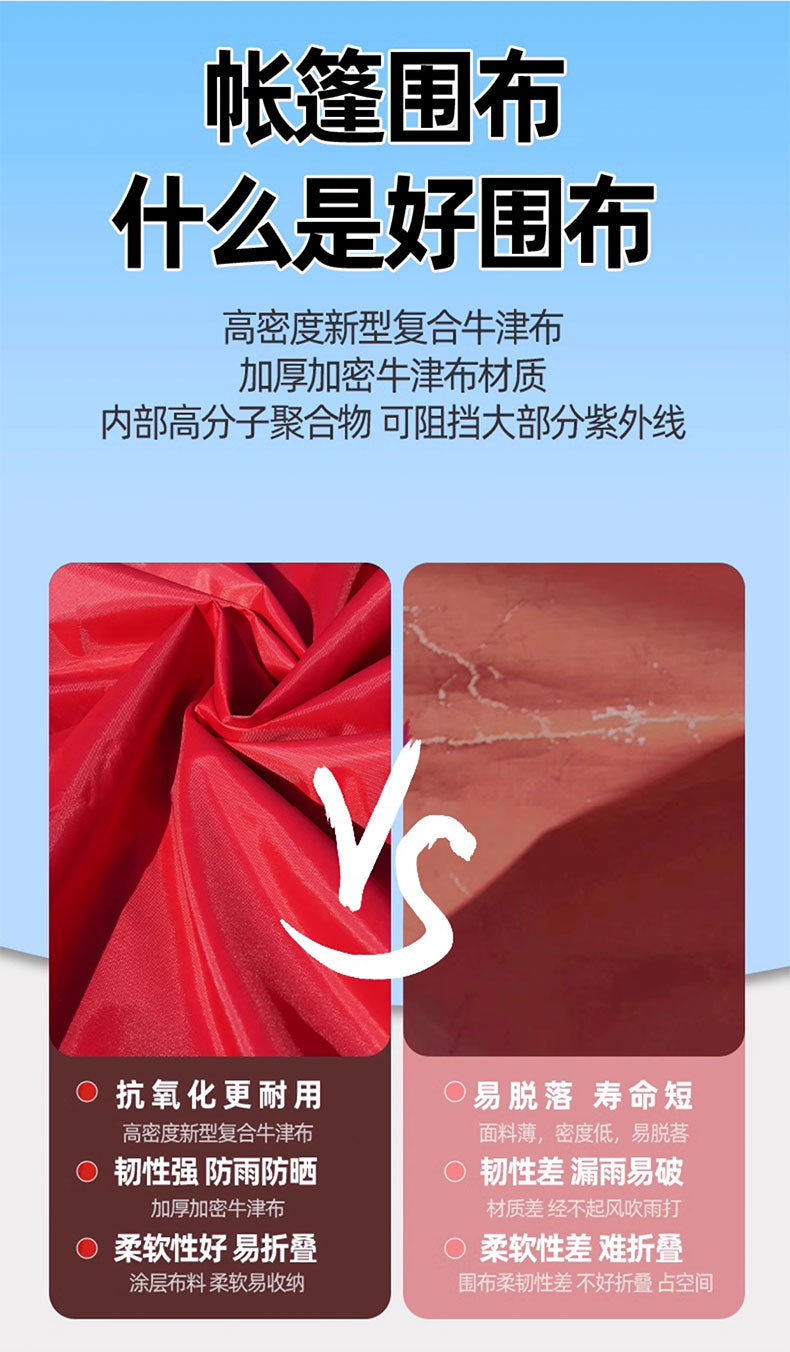 Street Vendor Square Tent Windproof Cover Outdoor Four-Corner Sunshade Rainproof Warm Windproof Transparent Cover Wholesale