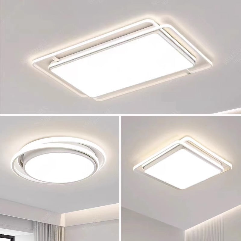 Ceiling Light Full Spectrum Living Room Light Modern Simple Large Light Hall Main Light White Ultra-thin Rectangular Zhongshan Lighting Fixture